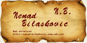 Nenad Bilašković vizit kartica